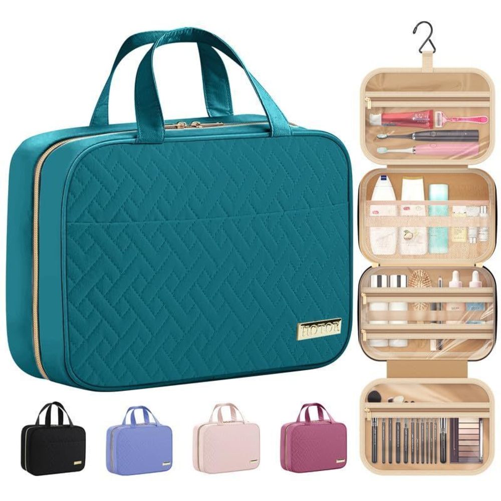 Travel Toiletry Bag W/hanging Hook - Spacious Toiletry Bag Essentials For😋